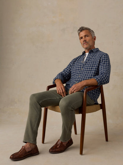 Stretch Terry 5-Pocket Pant - Pine Forest
