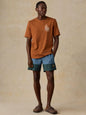 Faherty x Parks Project Chihuahuan Desert Short-Sleeve Sunwashed Regenerative Tee - Copper Red
