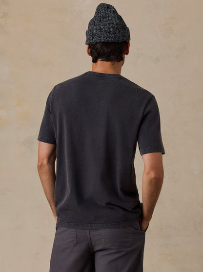 Short-Sleeve Recycled Cotton Tee - Ridge Black