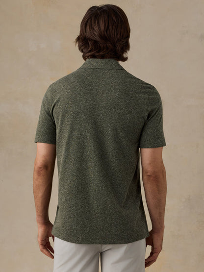 Short-Sleeve Breeze Polo - Olive Cliff Heather