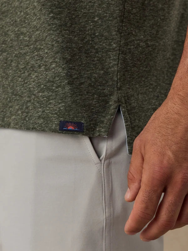 Short-Sleeve Breeze Polo - Olive Cliff Heather