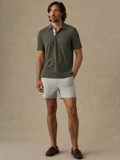 Short-Sleeve Breeze Polo - Olive Cliff Heather
