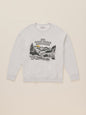 Faherty x Parks Project Great Smoky Mountains High Standard Fleece Crewneck - Great Smoky Mountains Antique Ivory Heather