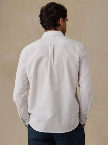 Laundered Oxford Shirt - Pure White