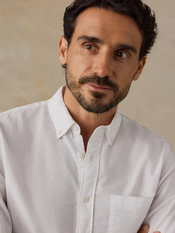 Laundered Oxford Shirt - Pure White