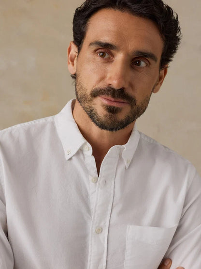 Laundered Oxford Shirt - Pure White