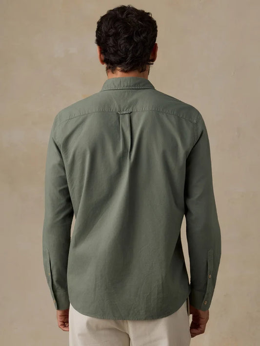 Laundered Oxford Shirt - Ridge Olive