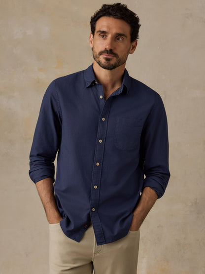 Laundered Oxford Shirt - River Navy