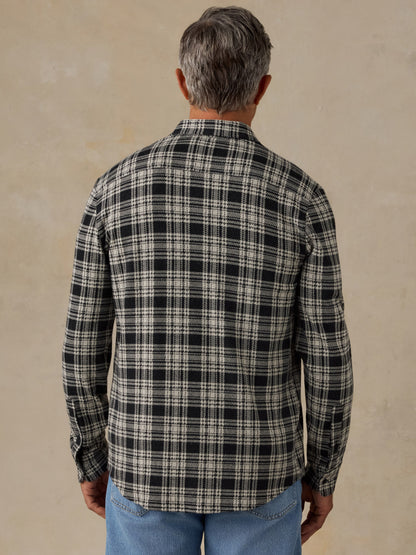 Sweater Shirt (Single Pocket) - Charcoal Coast Plaid