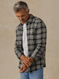 Sweater Shirt (Single Pocket) - Charcoal Coast Plaid