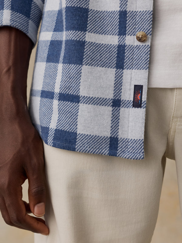 Sweater Shirt (Single Pocket) - Stone Lake Plaid