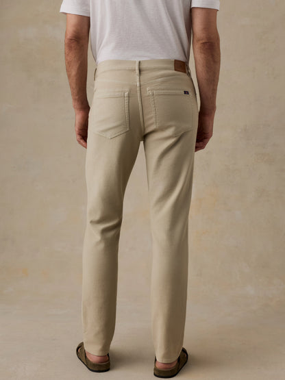 Stretch Terry 5-Pocket Pant - Stone
