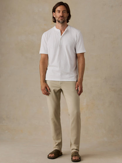 Stretch Terry 5-Pocket Pant - Stone
