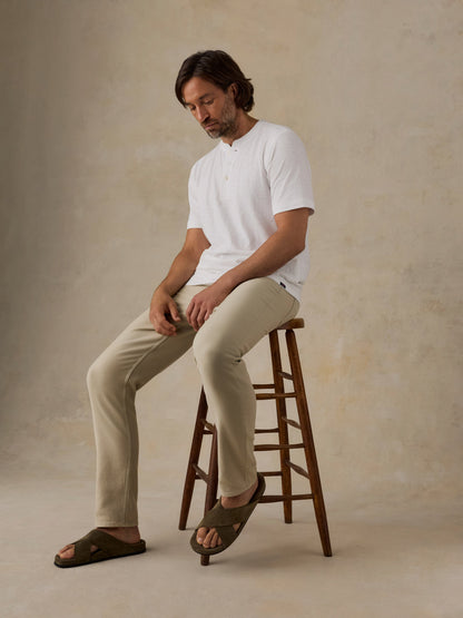 Stretch Terry 5-Pocket Pant - Stone