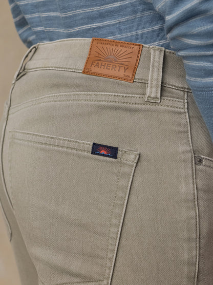 Stretch Terry 5-Pocket Athletic Fit Pant - Coastal Sage